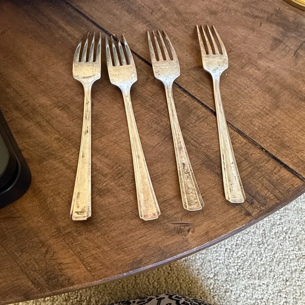 Vintage Westmoreland Sterling silver Dinner Forks 7.25” 180g - Set of 4
